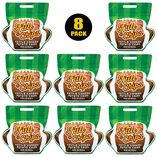 Full Of Chips - Kettle Cooked Potato Chips - Original Flavor - 8 PACK ( 5oz Bags )